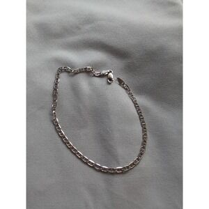 9" ANKLE BRACELET ITALIAN STERLING SILVER MARINA STYL ITALY 925